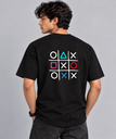 Men’s XOXO Graphic Prints Oversized T-Shirt