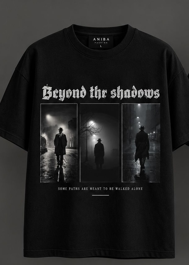 ANIBA FASHION Beyond The Shadows Oversized Mens T-Shirt